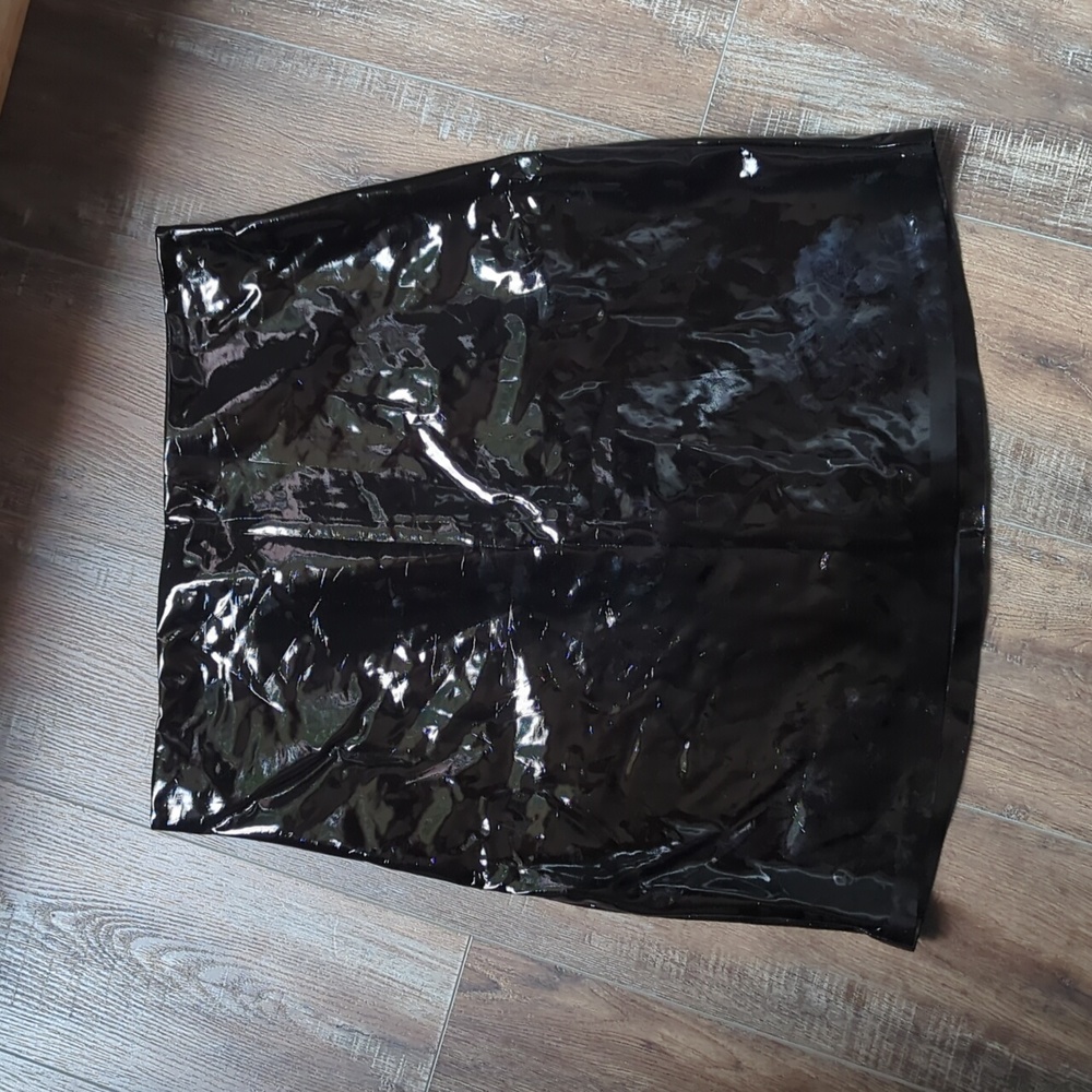 Commando Faux Patent Leather Mini Skirt (skort)